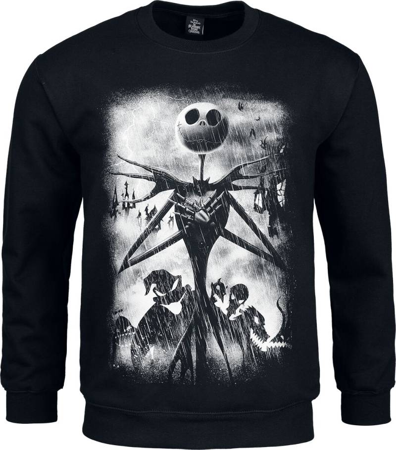 The Nightmare Before Christmas - Disney Sweatshirt - The Horror Scene - S bis XXL - für Damen - Größe XXL - schwarz  - Lizenzierter Fanartikel von The Nightmare Before Christmas