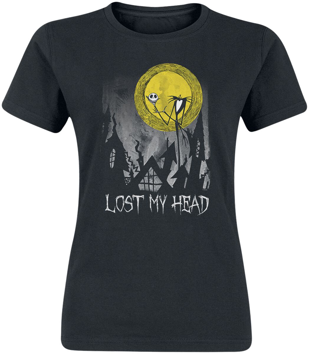 The Nightmare Before Christmas - Disney T-Shirt - Lost My Head - S bis XXL - für Damen - Größe XL - schwarz  - Lizenzierter Fanartikel von The Nightmare Before Christmas