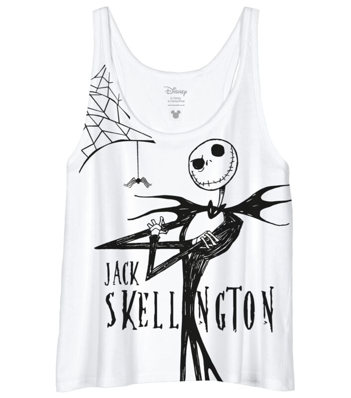 The Nightmare Before Christmas - Disney Tank-Top - Jack Skellington - S bis XXL - für Damen - Größe XXL - weiß - Lizenzierter Fanartikel The Nightmare Before Christmas - Disney Tank-Top - Jack Skellington - S bis XXL - für Damen - Größe XXL - weiß - Lizenzierter Fanartikel von The Nightmare Before Christmas