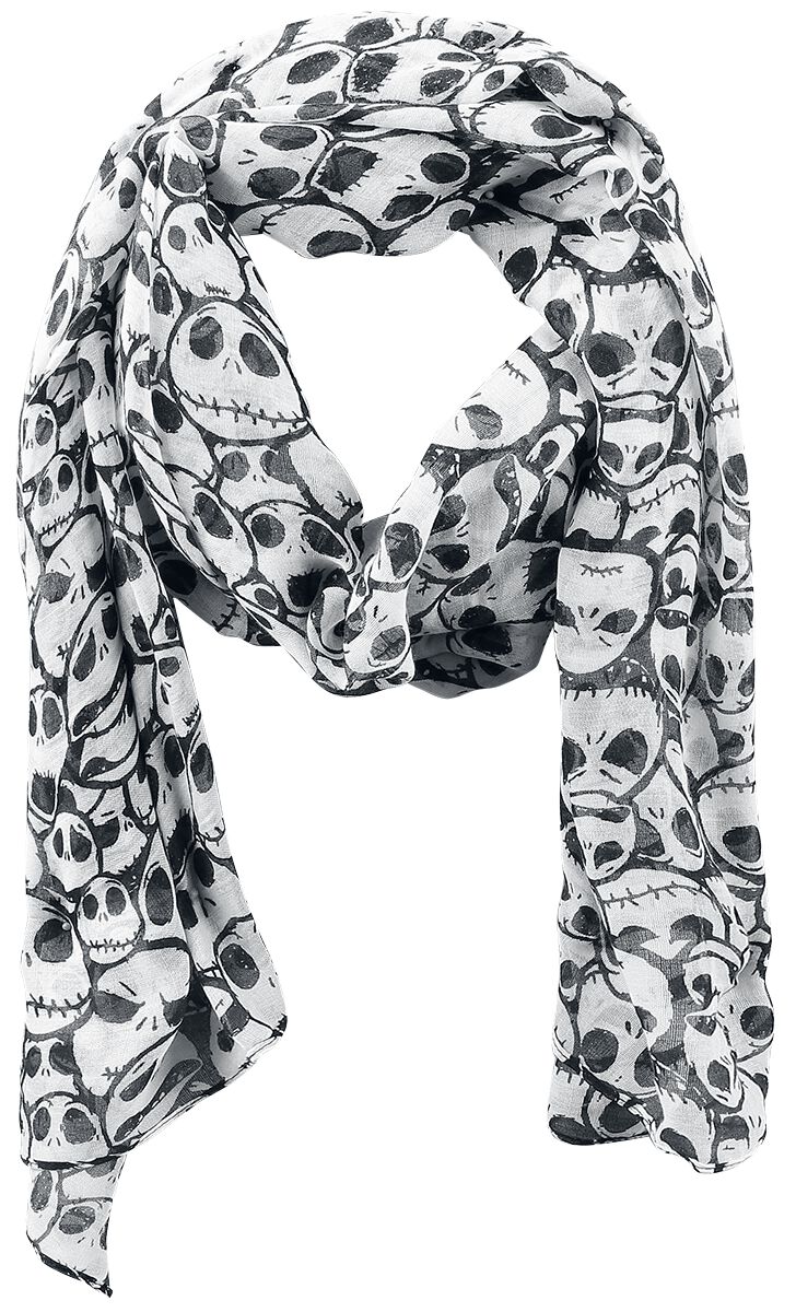 The Nightmare Before Christmas - Disney Tuch - Jack Skellington - für Damen - weiß/schwarz  - EMP exklusives Merchandise! von The Nightmare Before Christmas