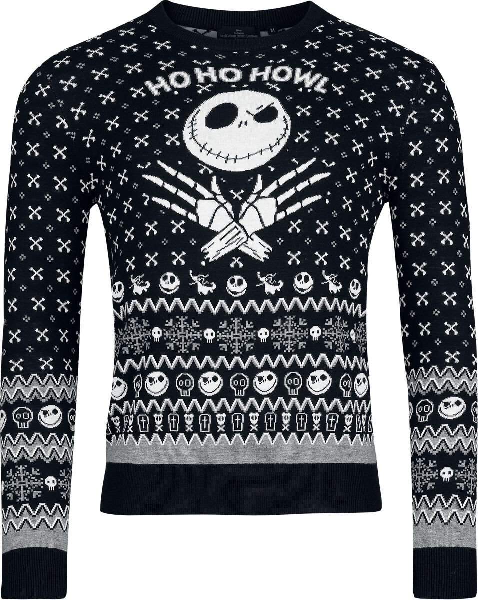 The Nightmare Before Christmas - Disney Weihnachtspullover - Ho Ho Howl - S bis XXL - für Männer - Größe L - multicolor  - Lizenzierter Fanartikel von The Nightmare Before Christmas