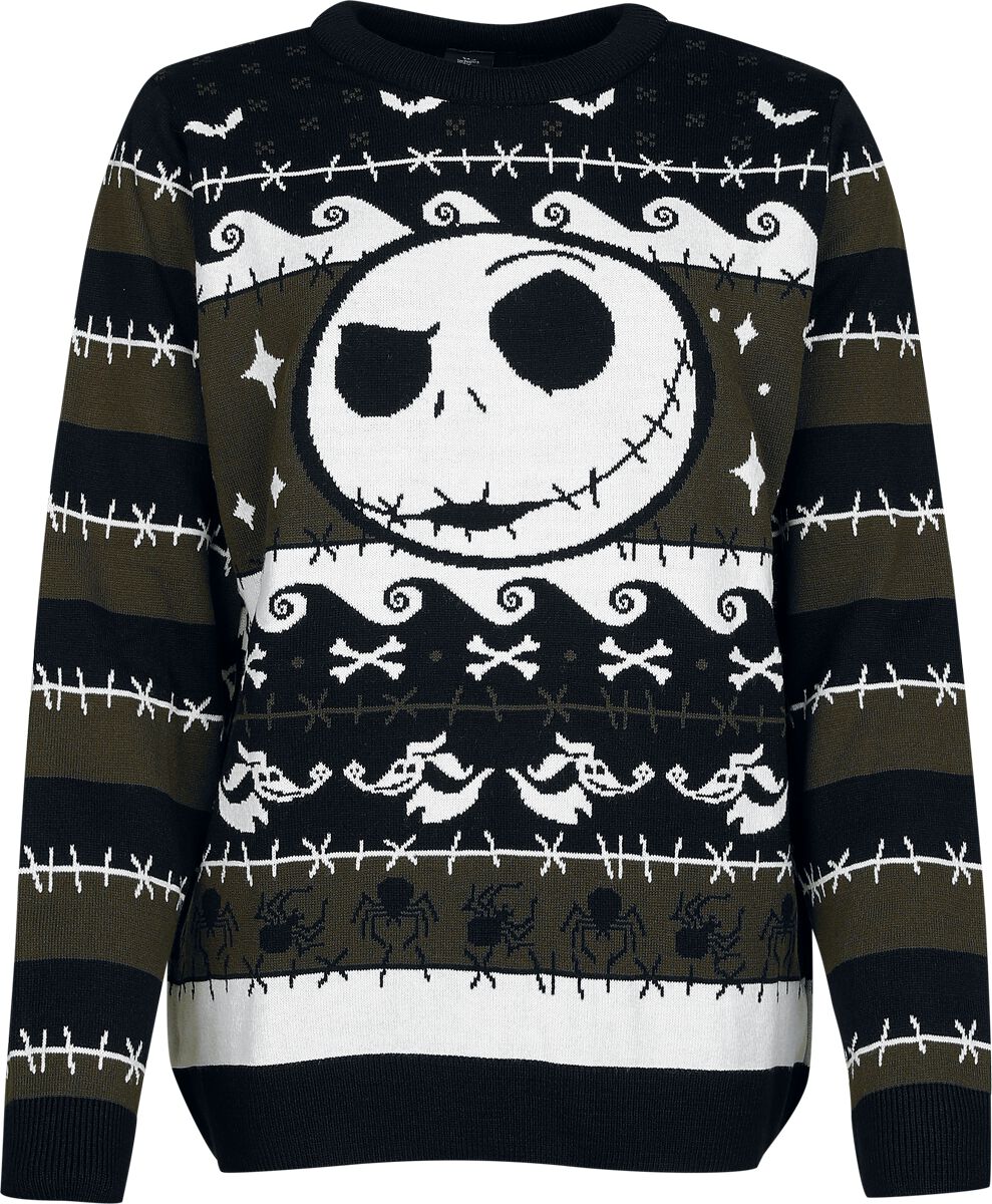 The Nightmare Before Christmas - Disney Weihnachtspullover - The Pumpkin King - S bis XXL - für Damen - Größe M - multicolor  - Lizenzierter von The Nightmare Before Christmas