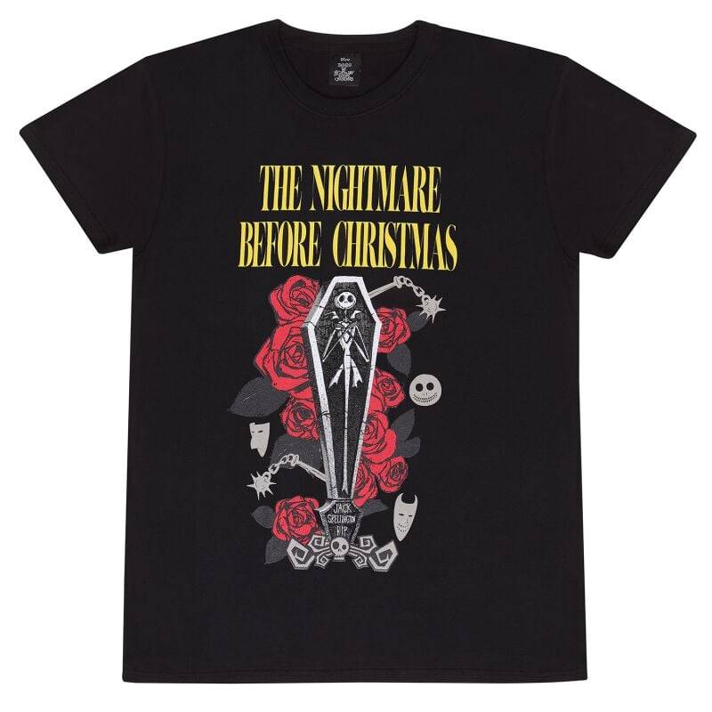 The Nightmare Before Christmas Jack Coffin T-Shirt schwarz in S von The Nightmare Before Christmas