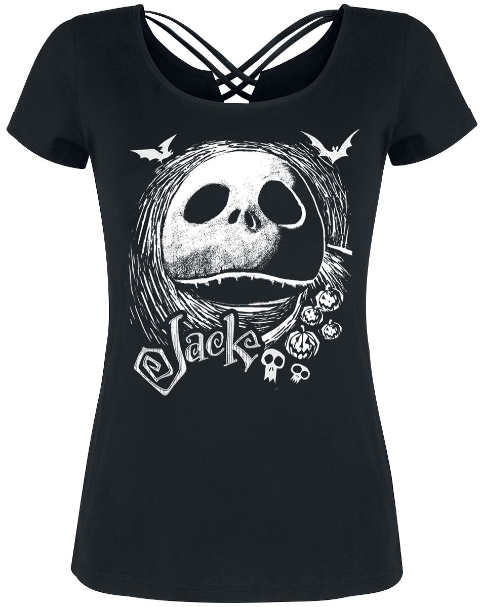 The Nightmare Before Christmas Jack Moon Face T-Shirt schwarz in XL von The Nightmare Before Christmas