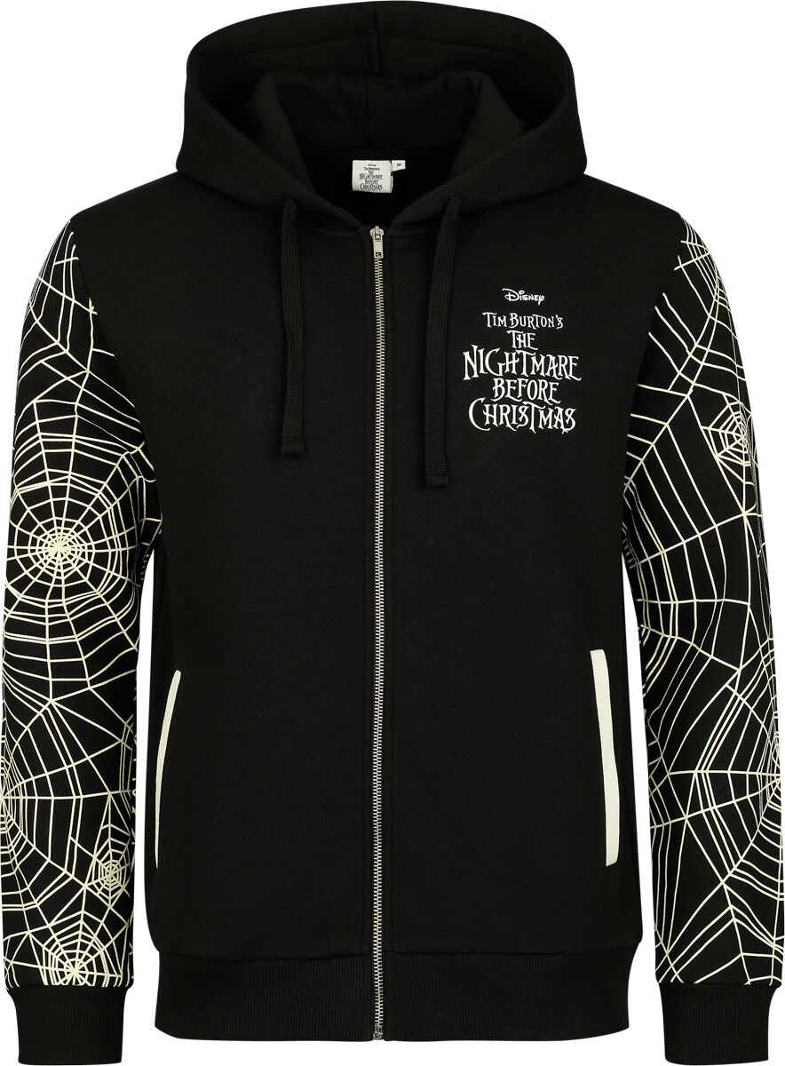 The Nightmare Before Christmas Jack Skellingtion - Faces Kapuzenjacke schwarz weiß in M von The Nightmare Before Christmas