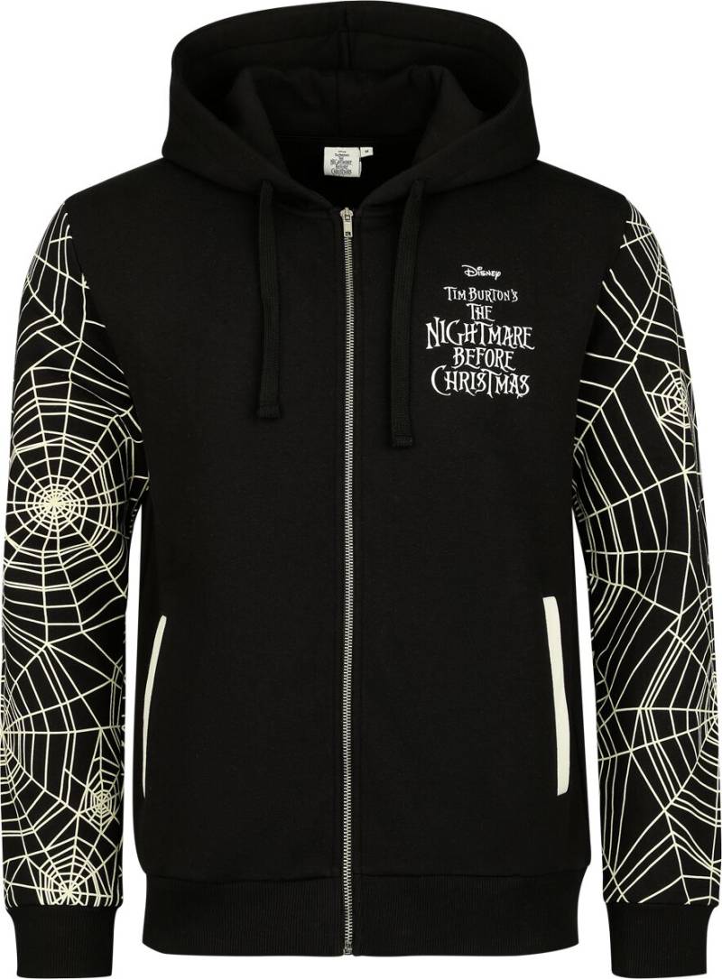 The Nightmare Before Christmas Jack Skellingtion - Faces Kapuzenjacke schwarz weiß in S von The Nightmare Before Christmas