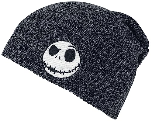 The Nightmare Before Christmas Jack Skellington Unisex Mütze schwarz/grau one Size von The Nightmare Before Christmas