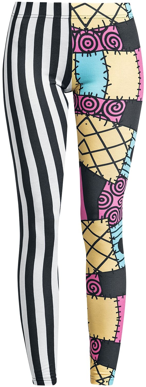 The Nightmare Before Christmas Jack Skellington & Sally Leggings multicolor in XXL von The Nightmare Before Christmas