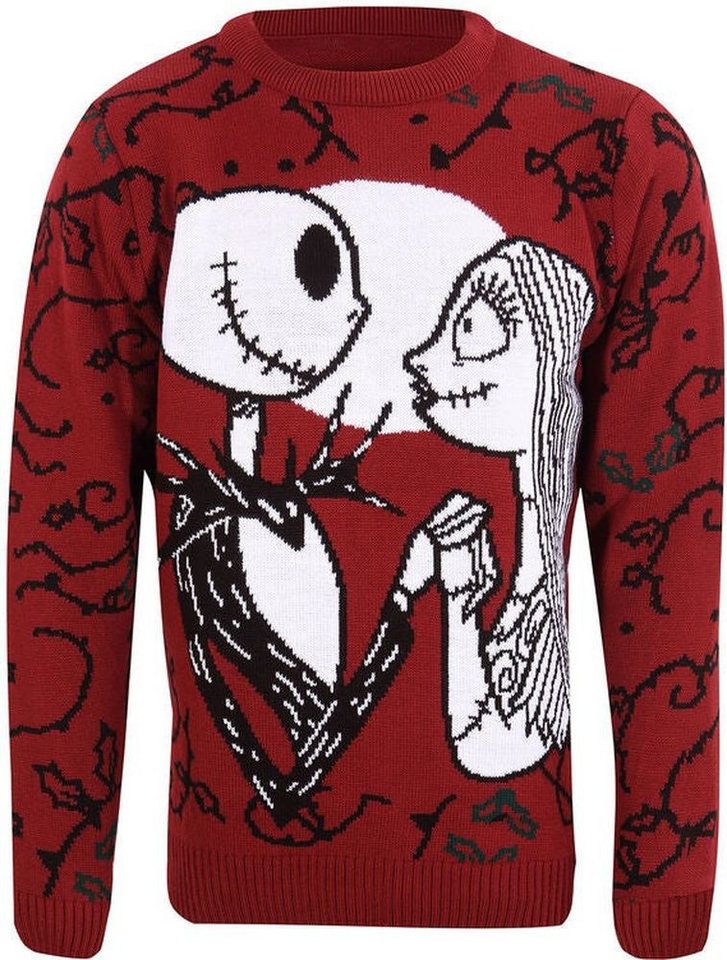 The Nightmare Before Christmas Rundhalspullover Jack And Sally Jumper von The Nightmare Before Christmas