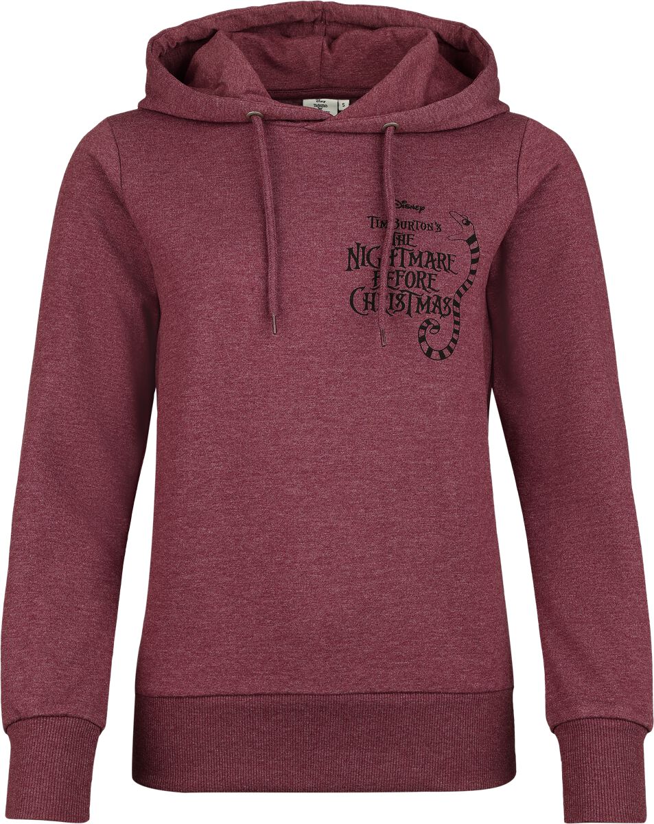 The Nightmare Before Christmas Sally Kapuzenpullover rot meliert in XXL von The Nightmare Before Christmas