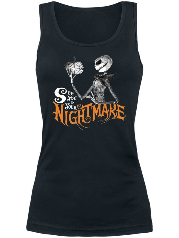 The Nightmare Before Christmas See You In Your Nightmare Top schwarz in M von The Nightmare Before Christmas