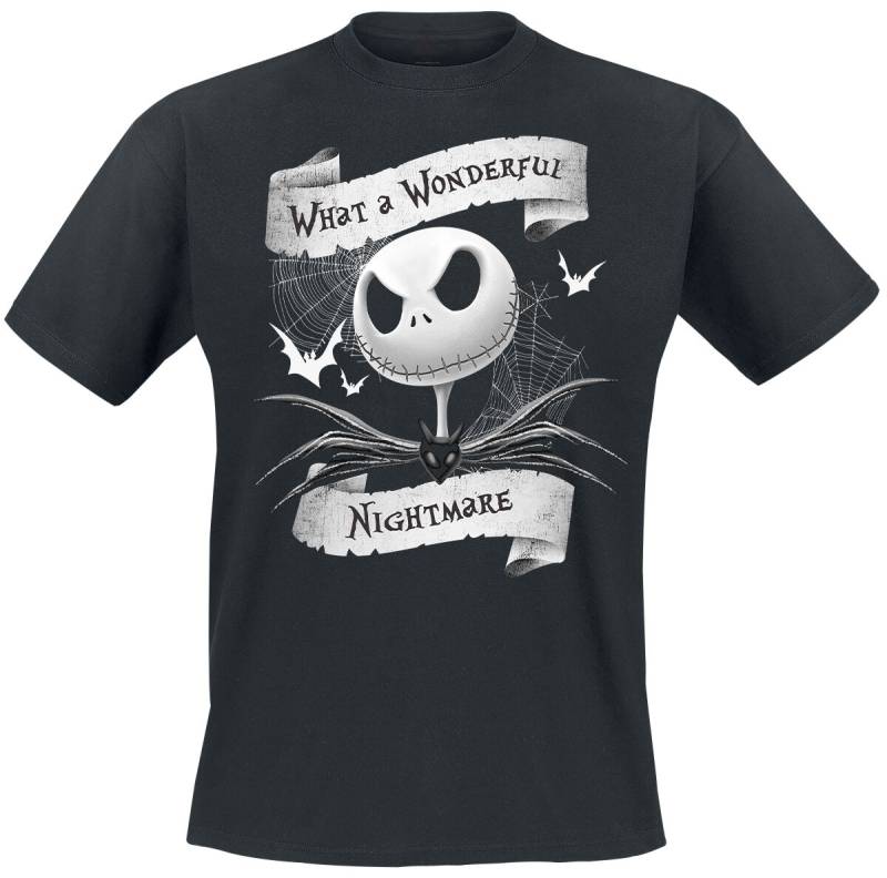 The Nightmare Before Christmas What A Wonderful Nightmare T-Shirt schwarz in XL von The Nightmare Before Christmas