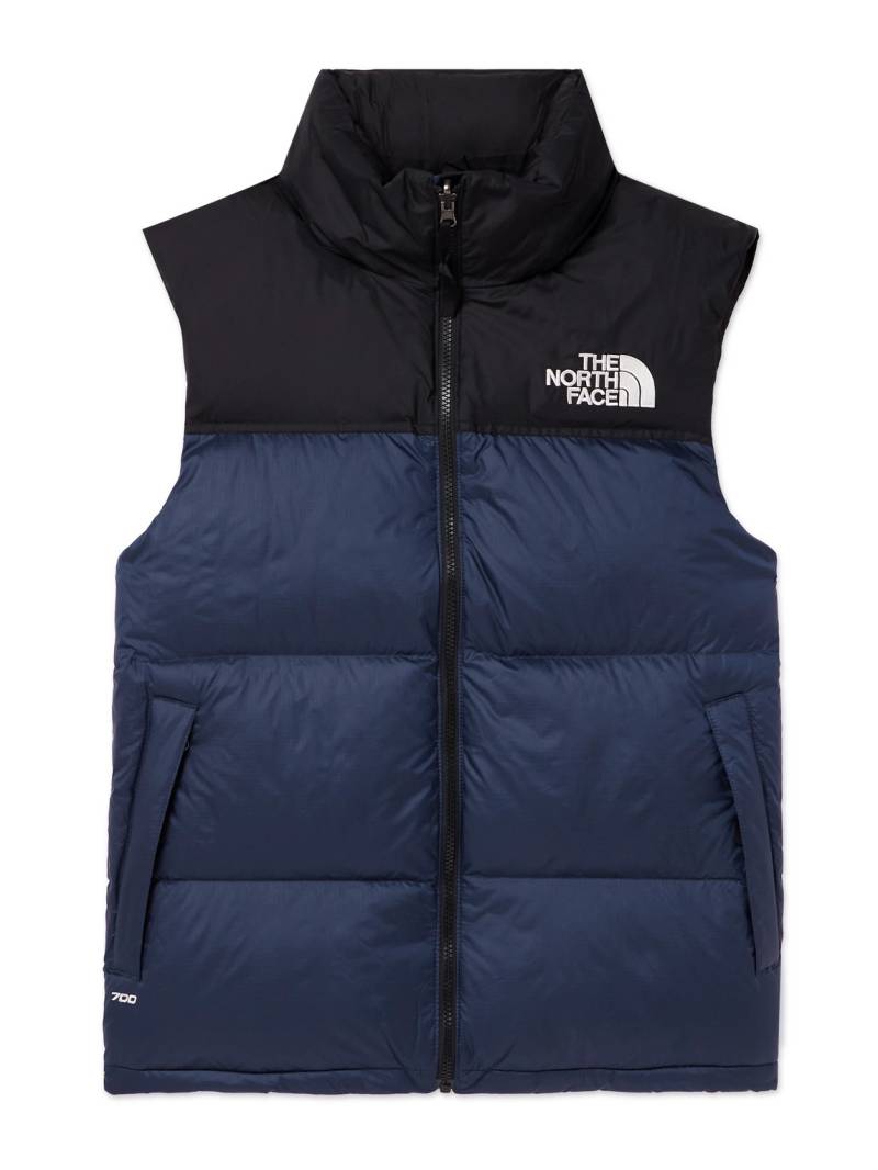 The North Face - 1996 Retro Nuptse Slim-Fit Recycled-Shell Down Gilet - Men - Blue - L von The North Face