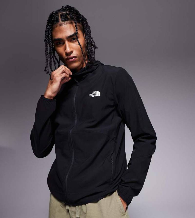 The North Face - 24/7 - Kapuzenjacke in Schwarz mit Logo und durchgehendem Reißverschluss von The North Face