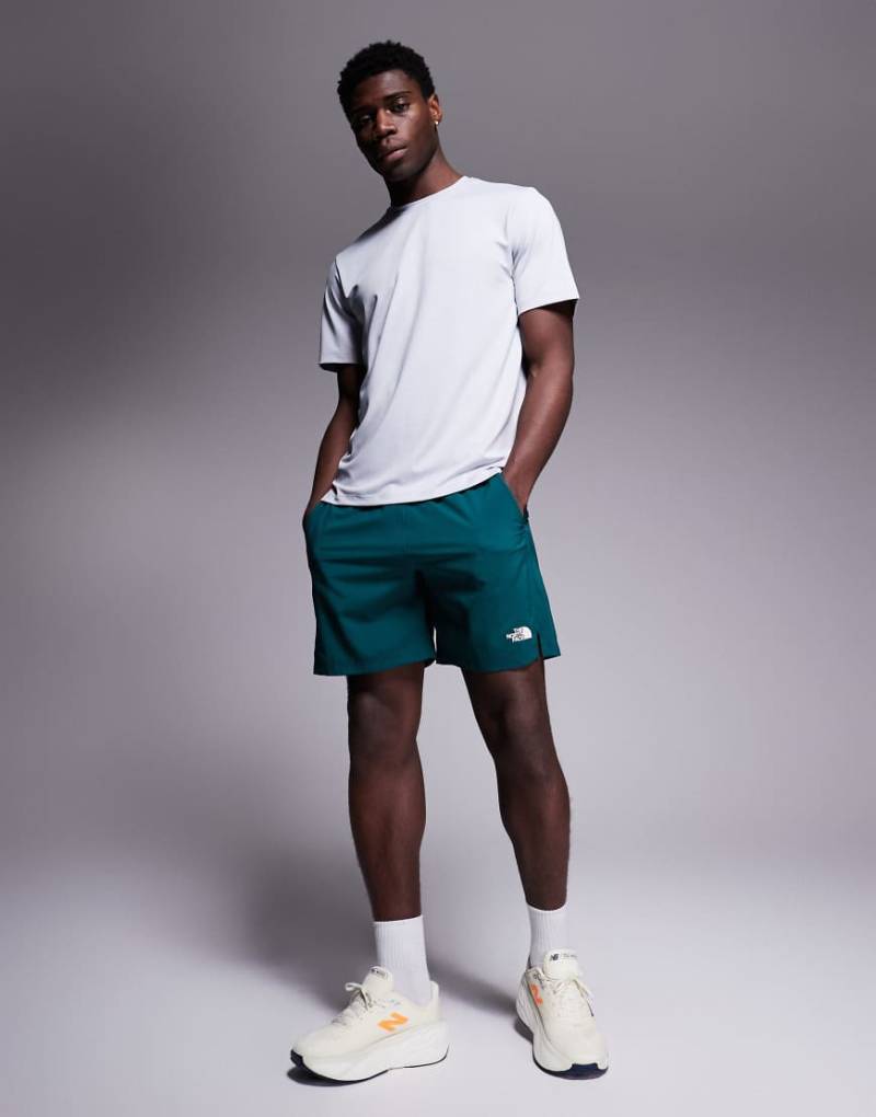 The North Face - 24/7 - Shorts in Grün mit Logo, 7 Zoll Schrittlänge von The North Face