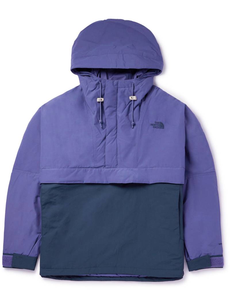 The North Face - 78 Low-Fi Hi-Tek Windjammer Logo-Embroidered Padded WindWall™ Ripstop and Shell Half-Zip Hooded Jacket - Men - Purple - XL von The North Face
