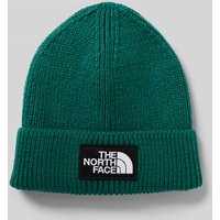The North Face Beanie in Strick-Optik mit Logo-Patch Modell 'Box' in Dunkelgruen, Größe 1 von The North Face