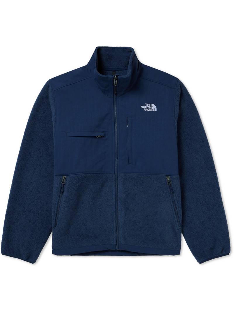 The North Face - Denali Logo-Embroidered Ripstop-Trimmed Recycled-Fleece Jacket - Men - Blue - M von The North Face