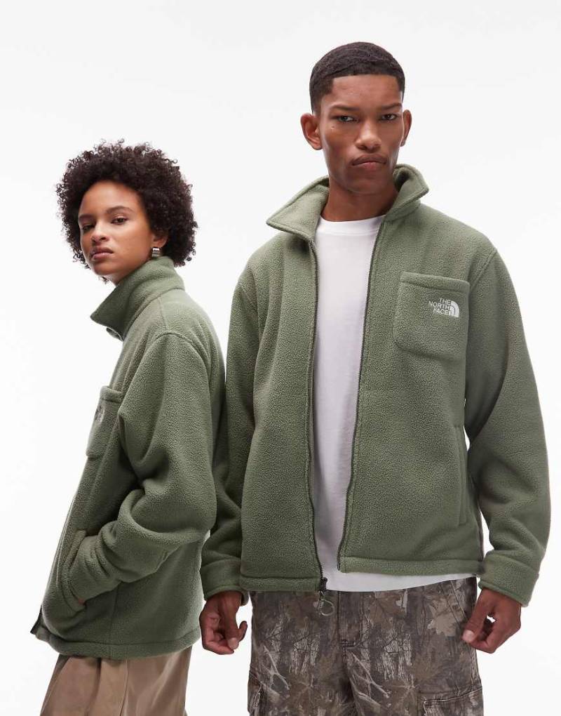 The North Face - Dirus - Unisex-Fleecejacke in Hellgrün mit Reißverschluss von The North Face