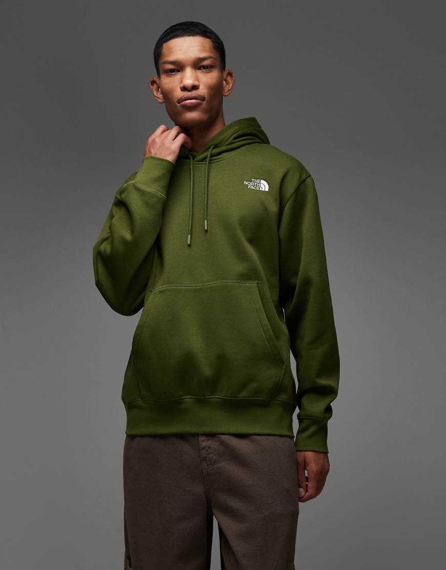 The North Face - Essential - Oversize-Kapuzenpullover in Grün mit Logo von The North Face