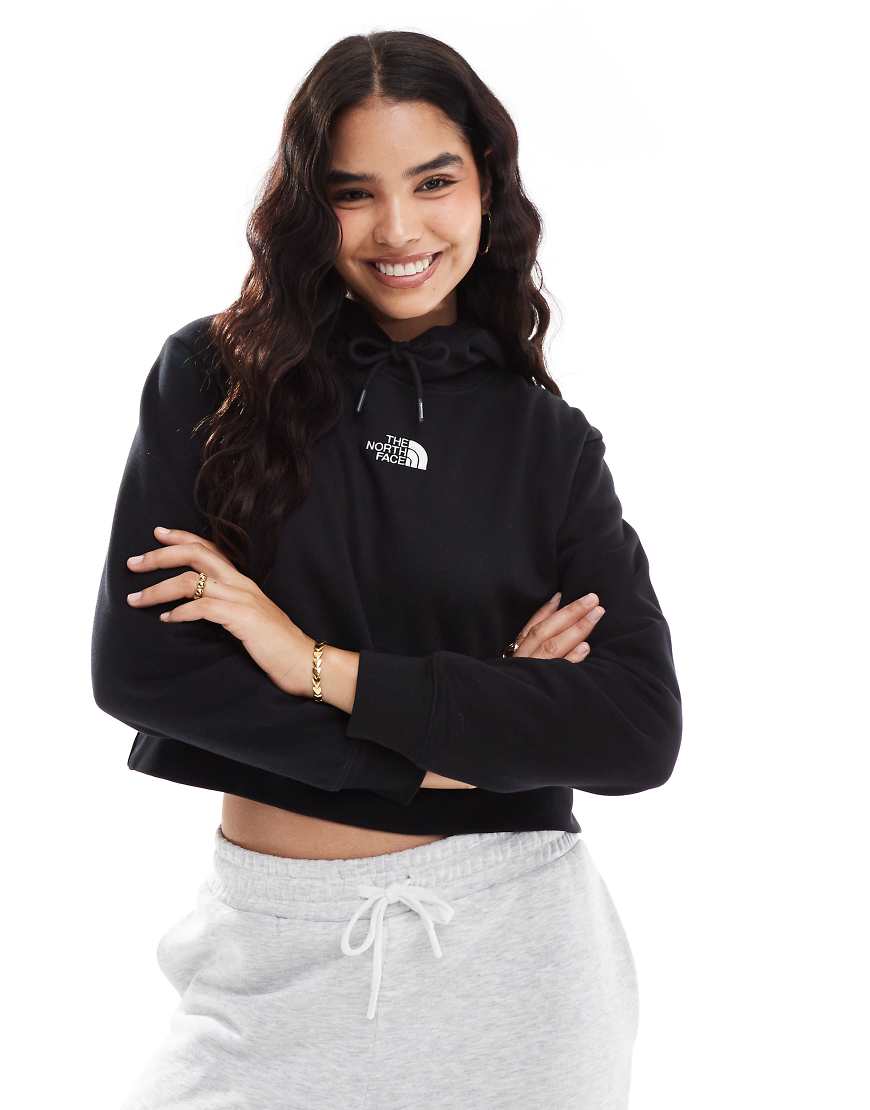 The North Face - Essential - Oversize-Kapuzenpullover in Schwarz mit Logo und kurzem Schnitt von The North Face