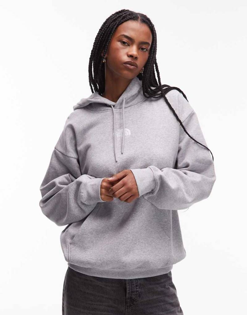 The North Face - Essential - Oversize-Sweatshirt in Hellgrau mit Logo von The North Face