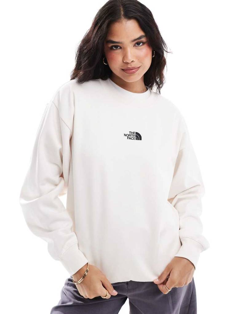 The North Face - Essential - Oversize-Sweatshirt in gebrochenem Weiß mit Logo von The North Face