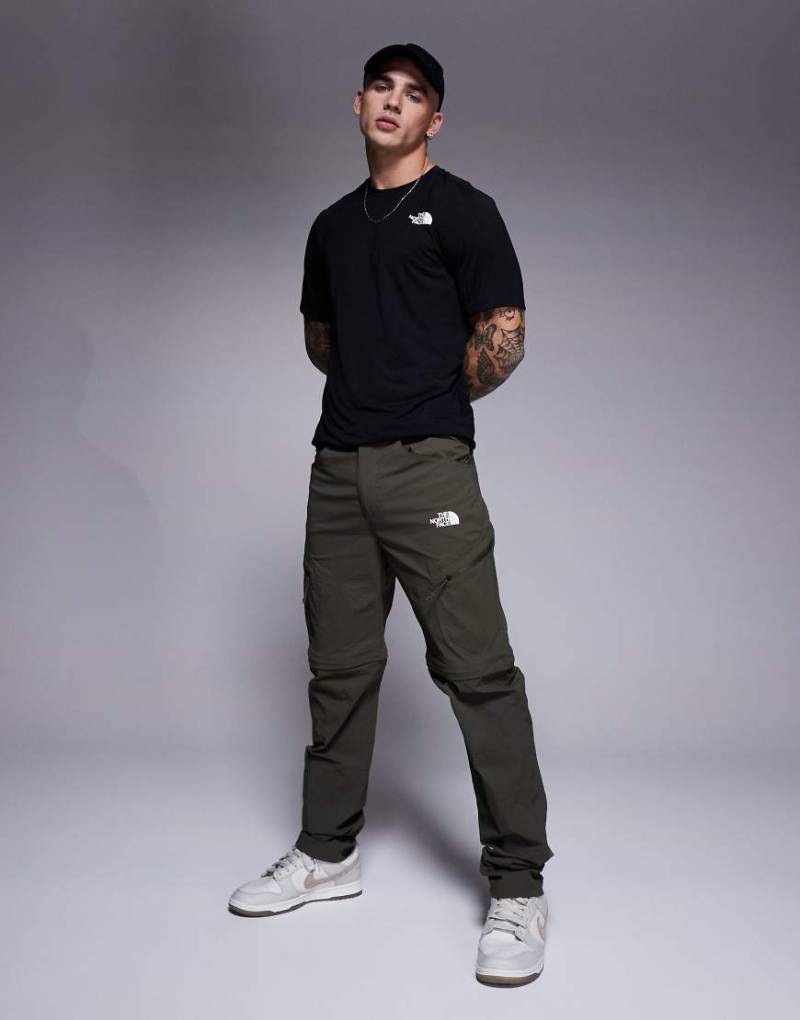 The North Face - Exploration - Wandelbare Utility-Hose in Khaki mit schmal zulaufendem Bein-Grün von The North Face