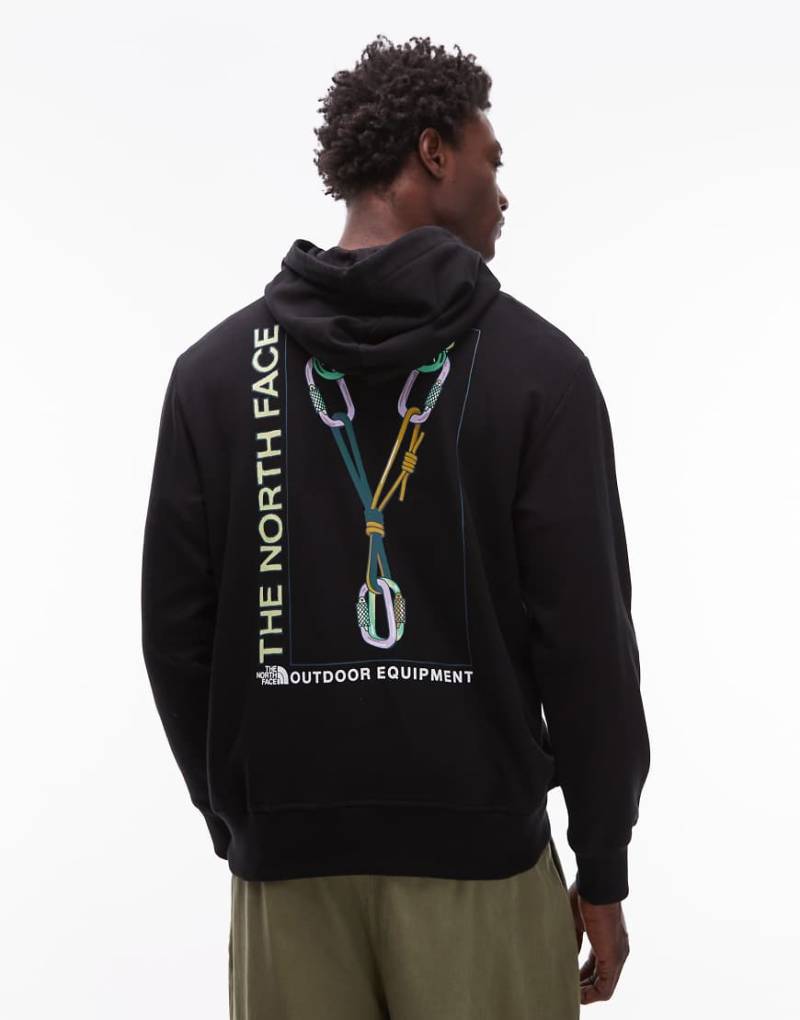 The North Face - Explore Gear - Unisex-Kapuzenpullover in Schwarz mit Logo und lockerer Passform von The North Face