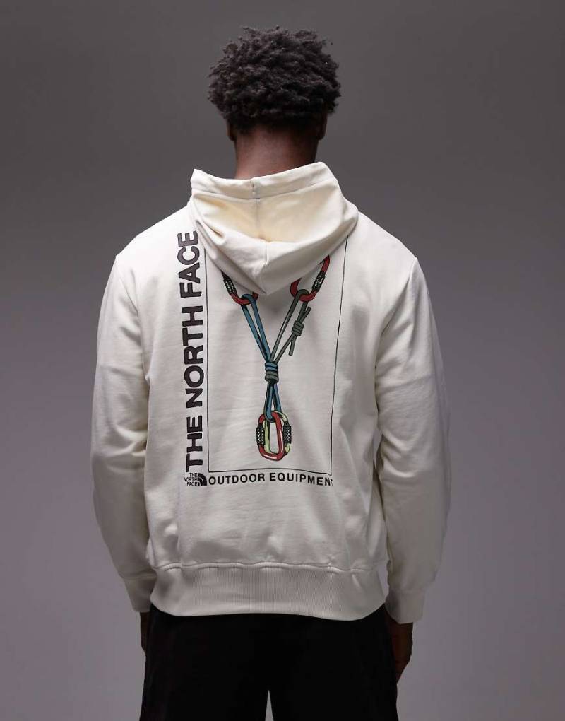 The North Face - Explore Gear - Unisex-Kapuzenpullover in Wollweiß mit Logo und lockerer Passform von The North Face
