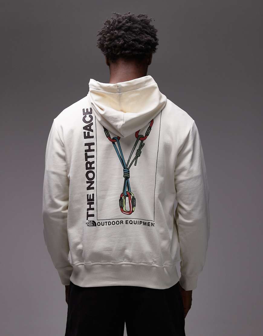 The North Face - Explore Gear - Unisex-Kapuzenpullover in Wollweiß mit Logo und lockerer Passform von The North Face