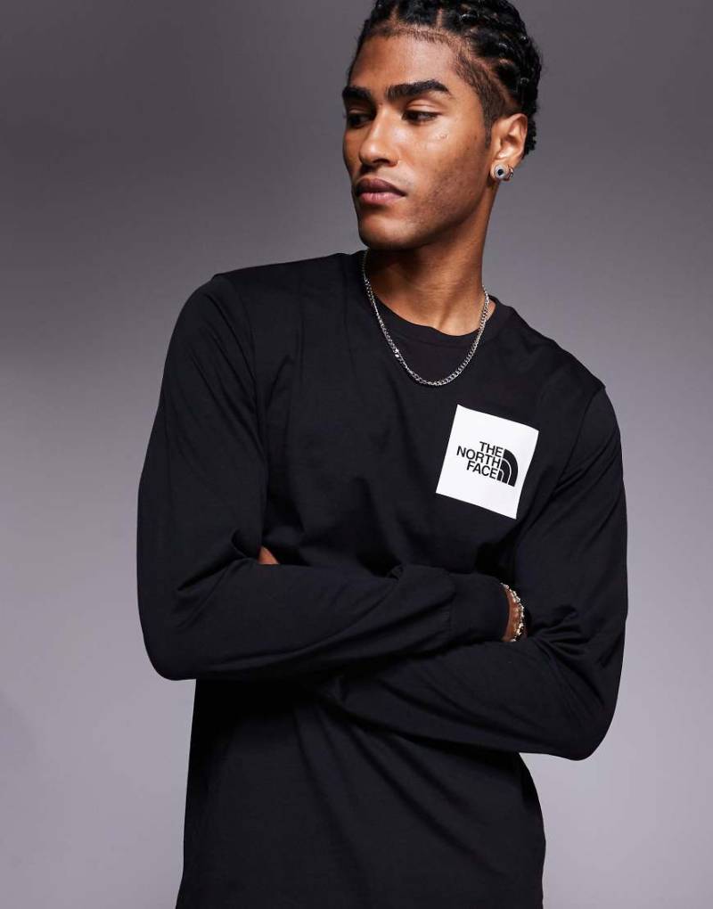 The North Face - Fine - Langärmliges T-Shirt in TNF-Schwarz von The North Face