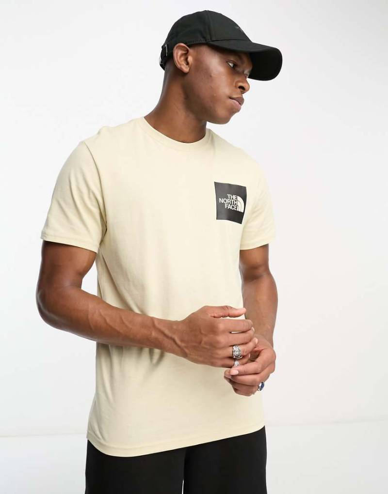 The North Face - Fine - T-Shirt in Stein mit Logo-Neutral von The North Face