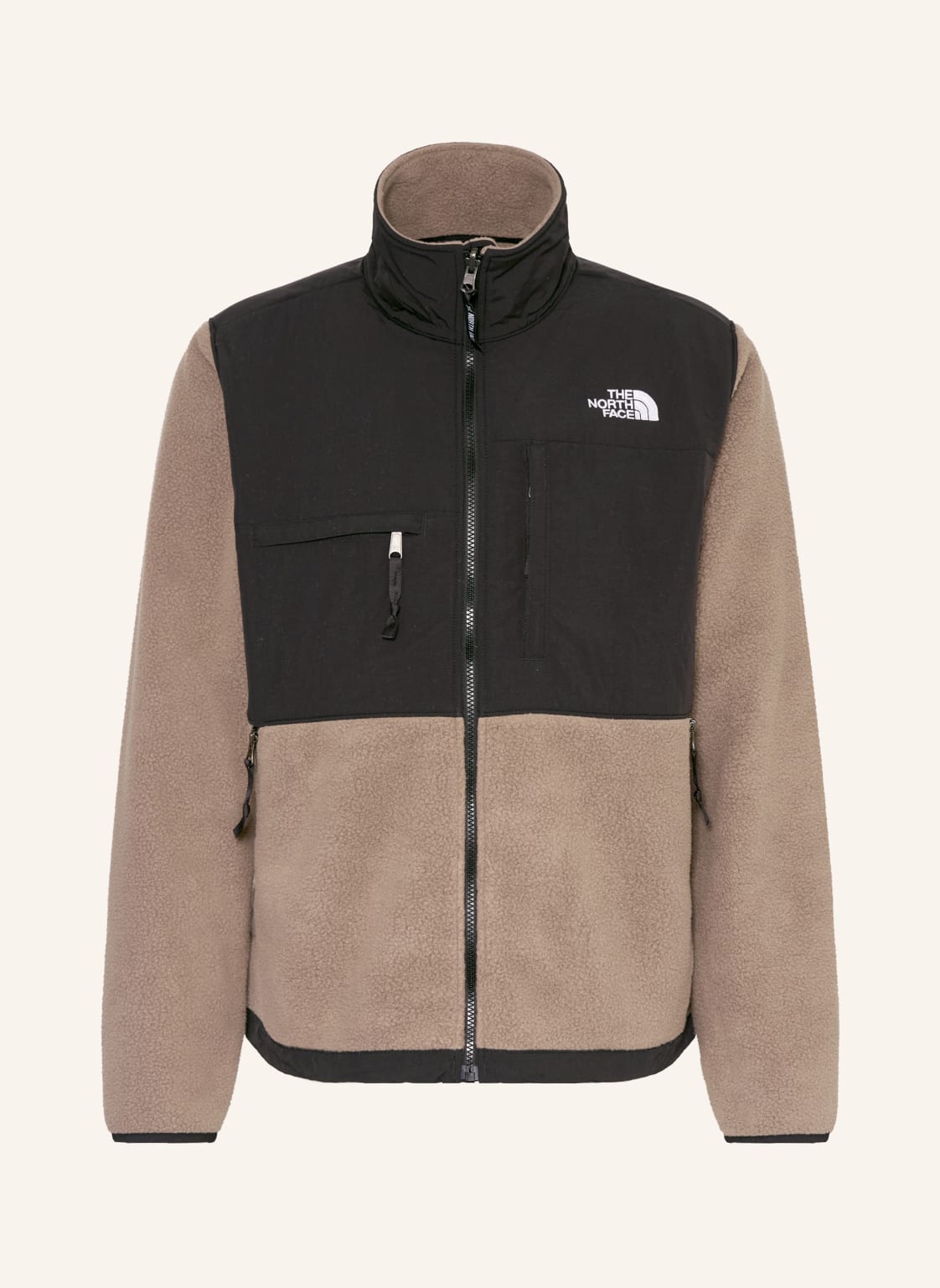 The North Face Fleecejacke Denali Im Materialmix braun von The North Face