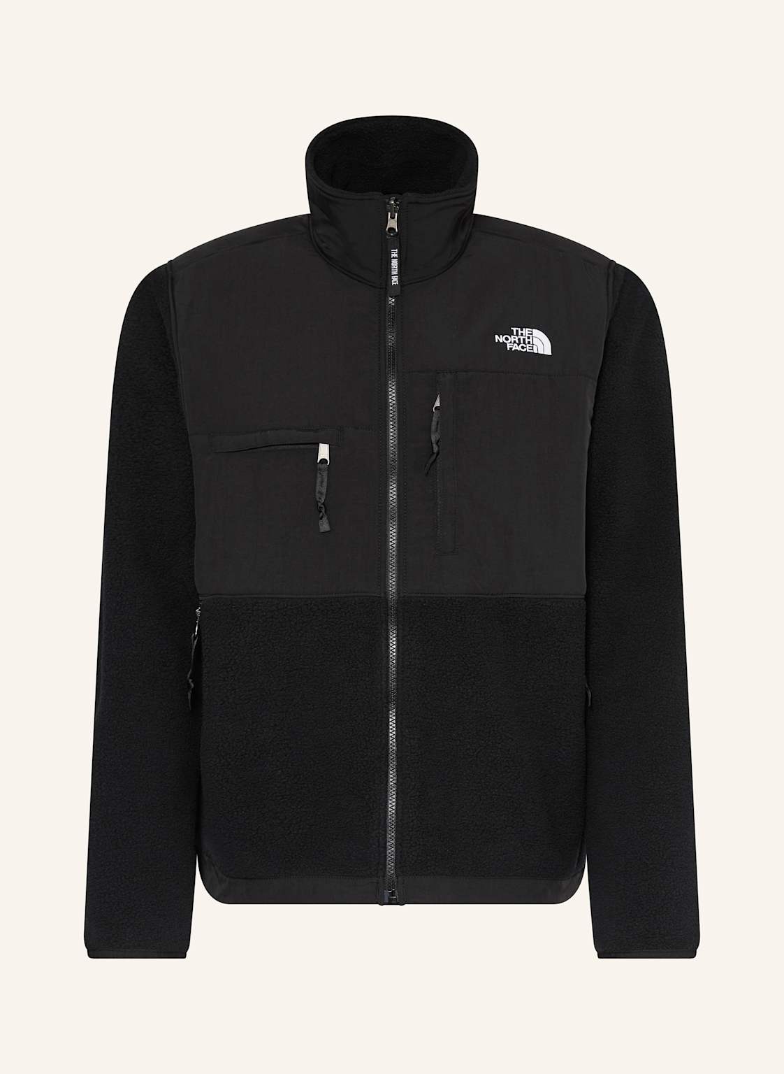 The North Face Fleecejacke Denali Im Materialmix schwarz von The North Face