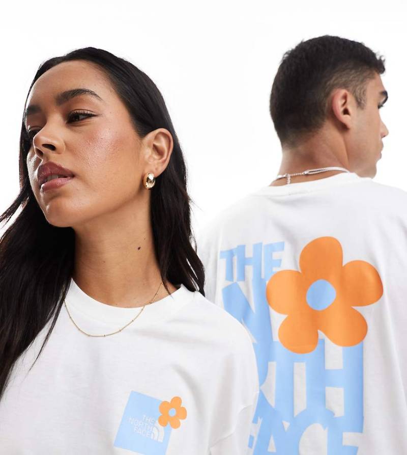 The North Face - Flower - Oversize-T-Shirt in Weiß mit Rückenprint von The North Face