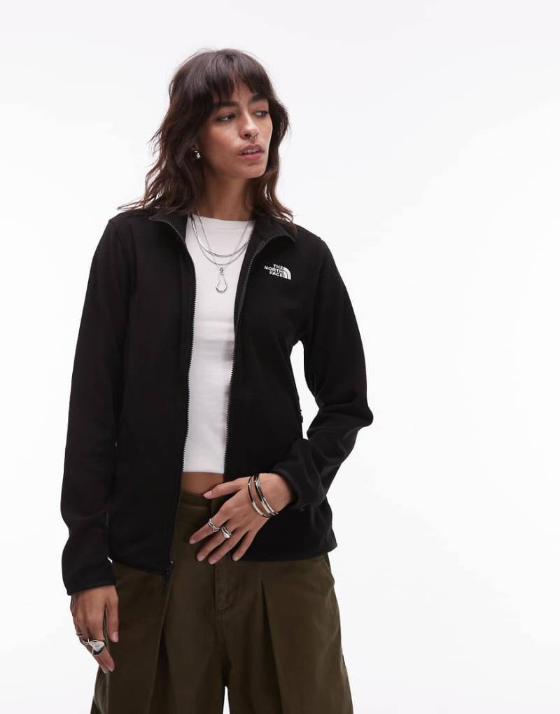 The North Face - Glacier 100 - Fleecejacke in Schwarz mit Reißverschluss von The North Face