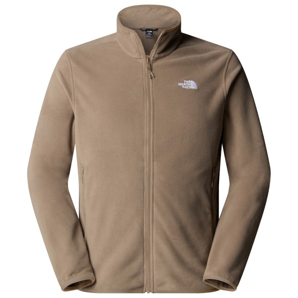 The North Face - Glacier Fleece Jacket - Fleecejacke Gr M beige/braun von The North Face