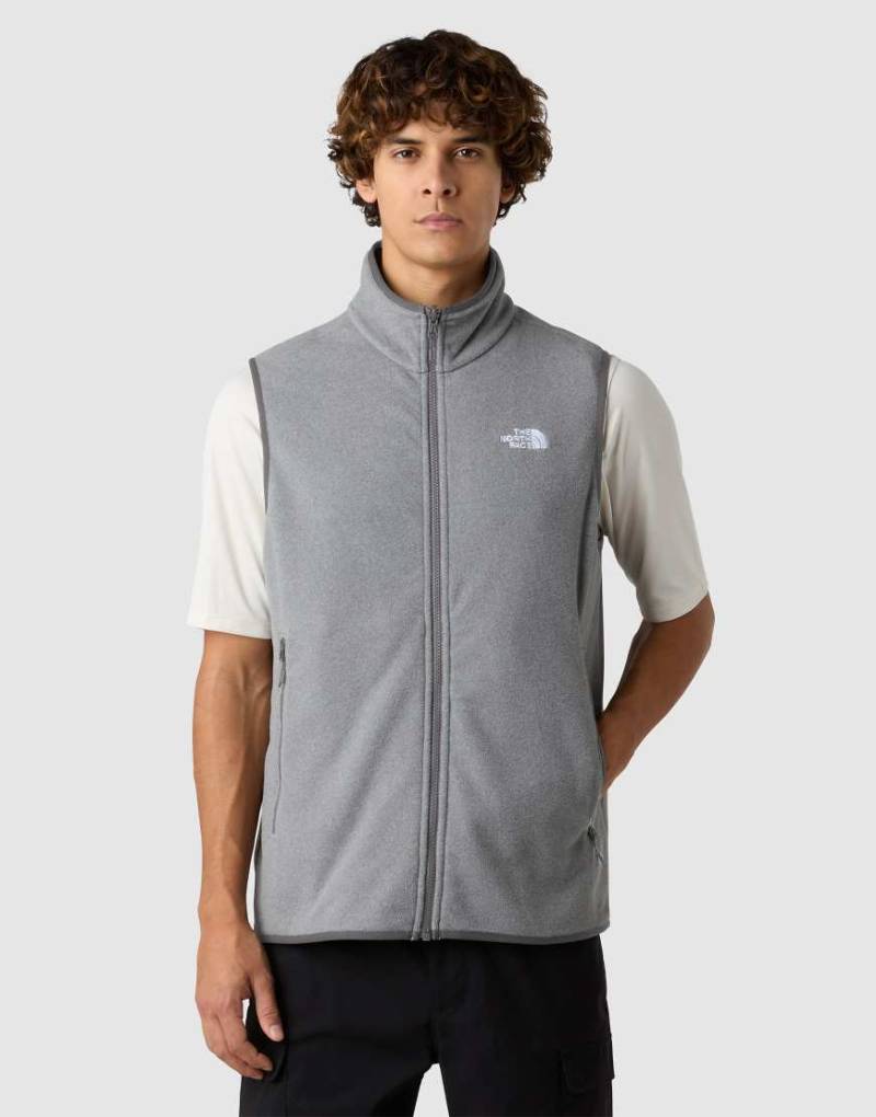 The North Face - Glacier - Fleece-Weste in mittlerem TNF-Heidegrau von The North Face