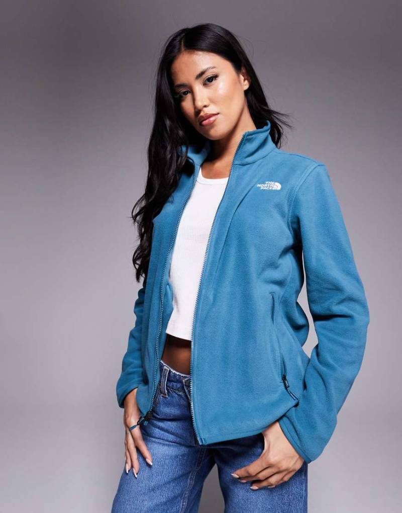 The North Face - Glacier - Fleecejacke in Space mit durchgehendem Reißverschluss-Blau von The North Face