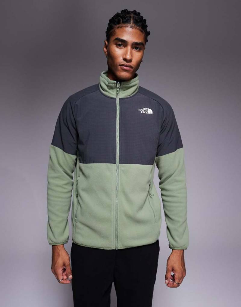 The North Face - Glacier - Jacke aus schwerem Fleece in Rindennebel/Asphaltgrau-Grün The North Face - Glacier - Jacke aus schwerem Fleece in Rindennebel/Asphaltgrau-Grün von The North Face