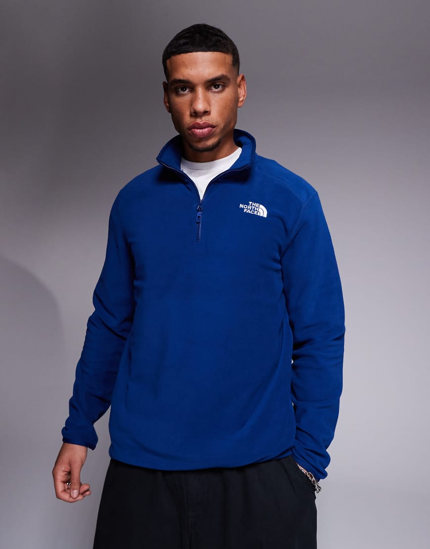 The North Face - Glacier - Marineblaues Fleece-Oberteil mit 1/4 Reißverschluss von The North Face