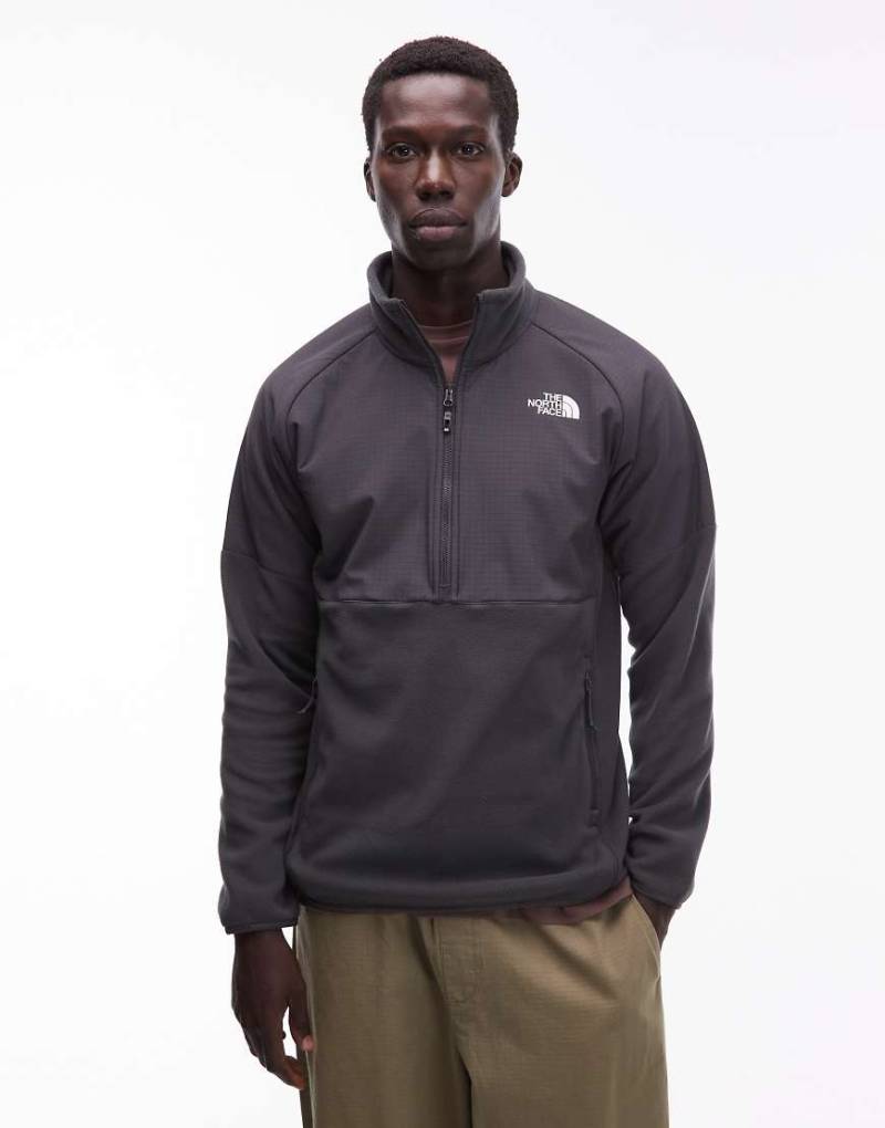 The North Face - Glacier - Schwere Fleecejacke in Grau mit halblangem Reißverschluss von The North Face