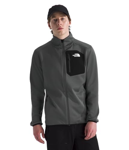 The North Face Herren Crest Fz Jacke, Anthracite Grey/Tnf Bla, L von The North Face