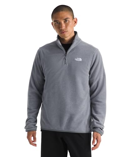 The North Face Herren Glacier Fleece 1/4 Zip Sweatshirt, TNF Mid Grey Heather, M von The North Face