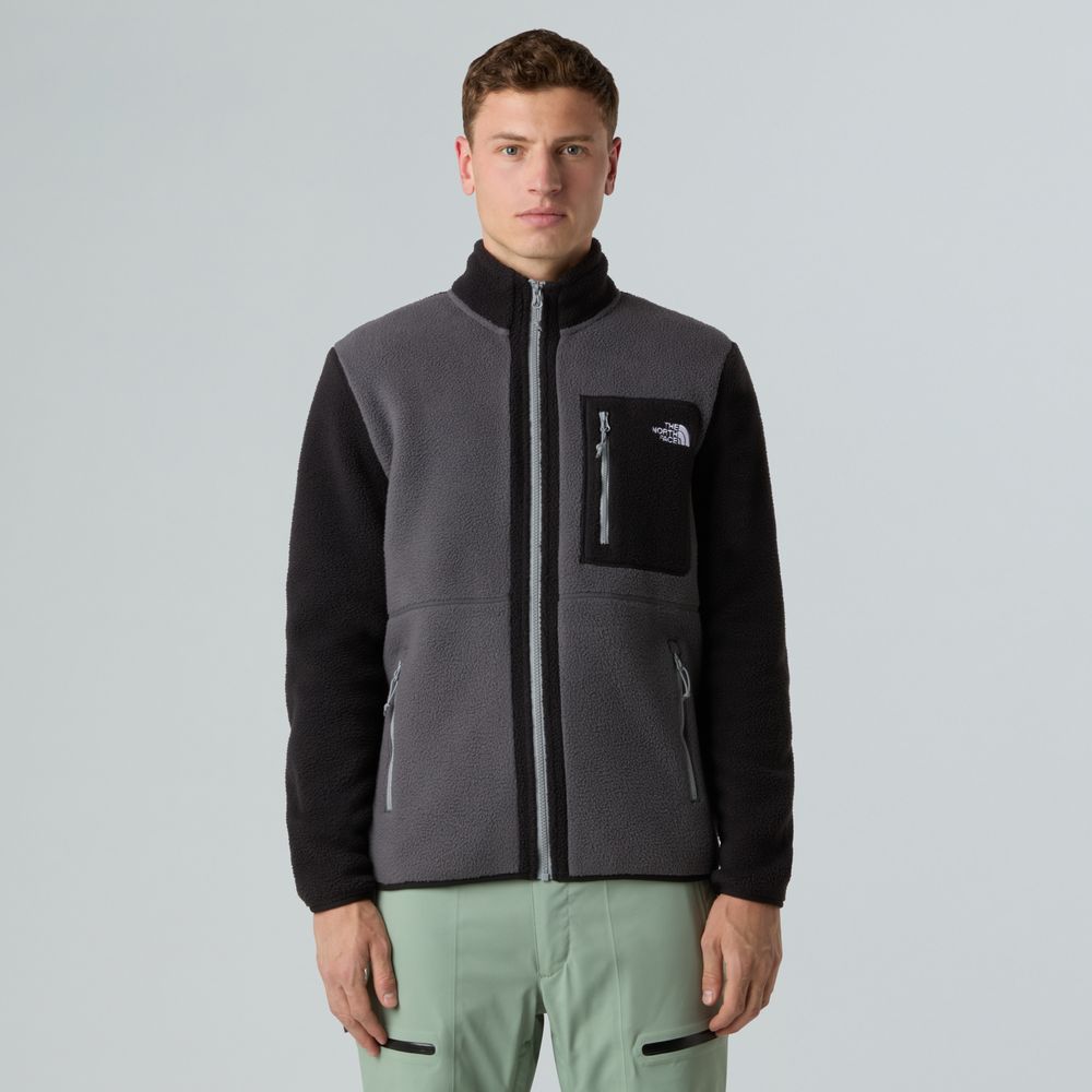 The North Face Herren Yumiori Full Zip Fleecejacke anthracite grey tnf bla M von The North Face