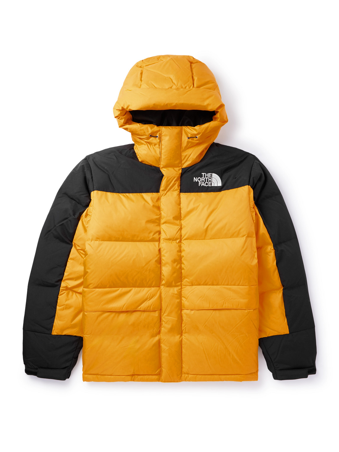 The North Face - Himalayan Logo-Embroidered Quilted Ripstop and Shell Down Hooded Jacket - Men - Yellow - M von The North Face