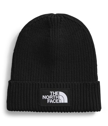The North Face Kinder TNF Logo Box Cuffed Mütze, TNF Black, One Size von The North Face