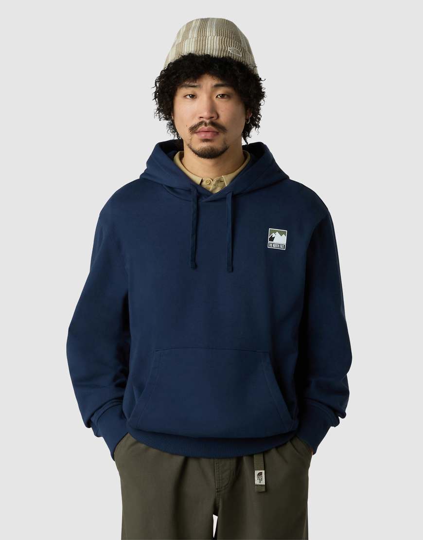 The North Face - Locker geschnittener Kapuzenpullover in Summit-Marineblau mit Berg-Logo von The North Face