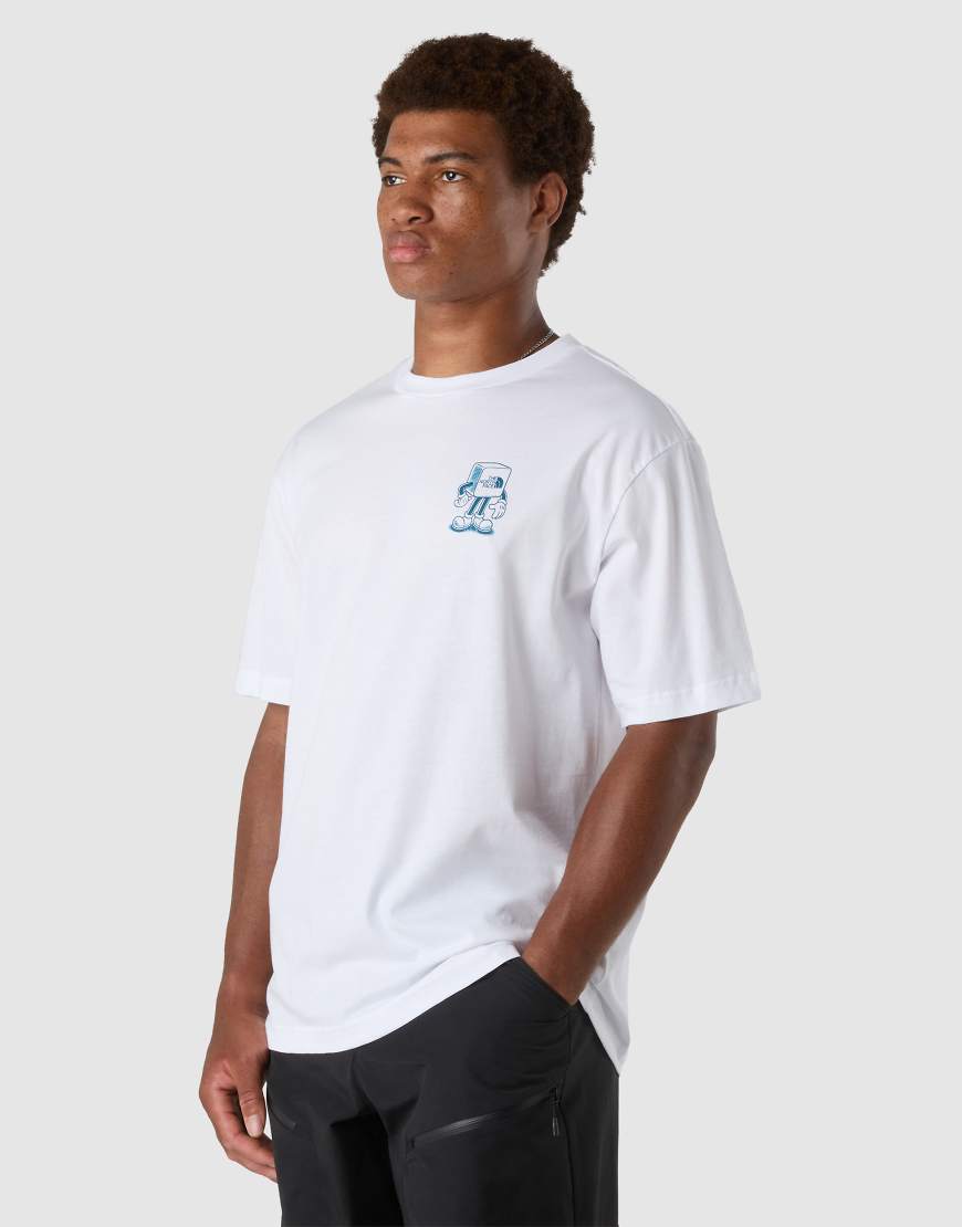 The North Face - M Weekend Rockin - Oversize-T-Shirt in TNF-Weiß/Mineral Ink von The North Face